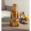 Statue artisanale en bois sculpté Lakshmi