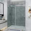 Opal Mirage MCOCOD porte de douche coulissante simple sans cadre avec verre transparent de 3/8 po (10 mm) de l 70 po à l 76,5 po x H 79 po-116403516