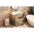 30" Bathroom Vanity With Ceramic Sink And 2 Full-Extension Drawers, Freestanding Bathroom Vanity With 45° Free-Handle Design, Soft Close Undermount Drawer Slides-1178363812