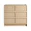 Meuble-lavabo autoportant de 36 po (35-1 / 16 po) et 2 portes d'armoire à fermeture en douceur, contreplaqué, chêne Dune (KD-PACKING)