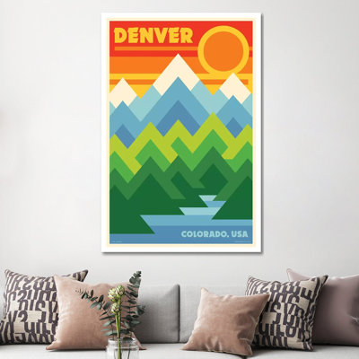 " Denver Retro Travel Poster " by Jim Zahniser