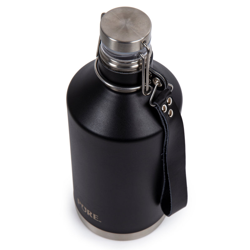 64oz. Stainless Steel Beverage Dispenser, Black