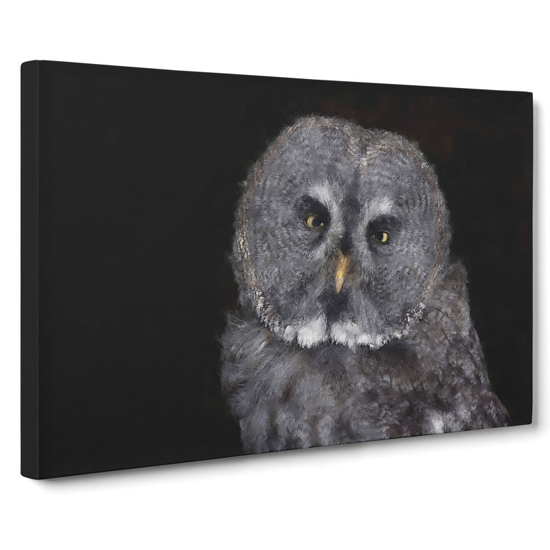 Great Grey Owl Vol.2 - Wrapped Canvas, 40cm H x 60cm W x 3cm D