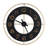 Gold Metal Decorative Wall Clock with Gold accents, 28" x 1" x 28"