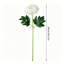 Ensemble de 6 branches de fleurs artificielles de chrysanthème 18,11 po à tige blanche soyeuse et souci de mariage