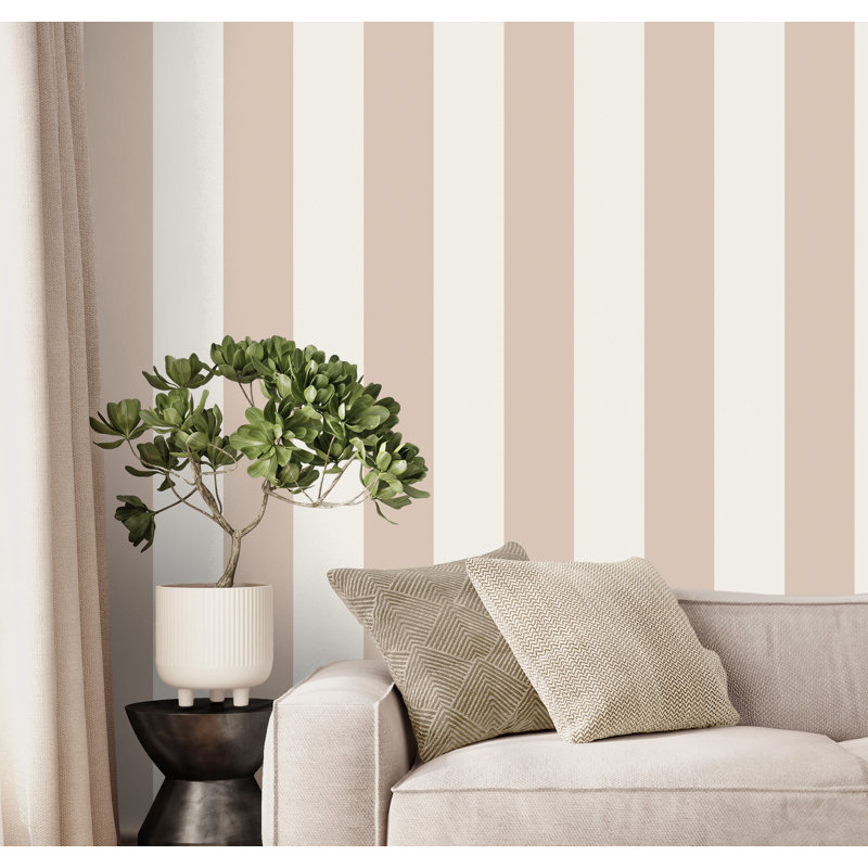 Distinctive Stripe Wallpaper, Pink
