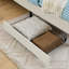 Structure de lit double tapissier pleine grandeur avec 2 tiroirs de rangement, canapé-lit réglable en velours, beige-2048903039-2048903037