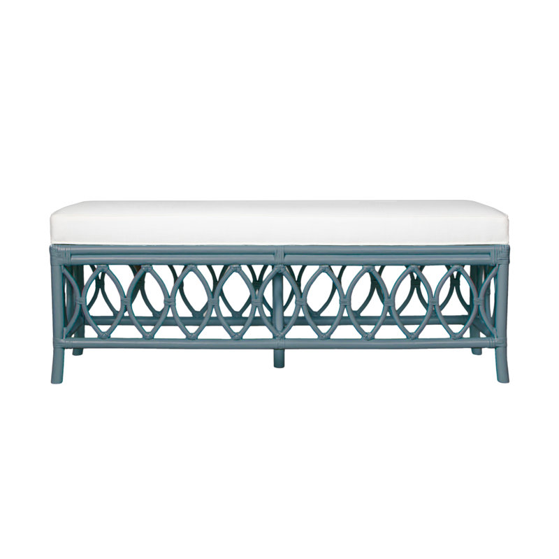 Lillian Upholstered Bench, Regatta Blue