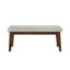 Banc de salle à manger rembourré Mid-Century