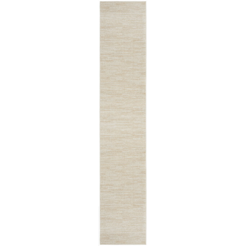 Nourison Essentials Ivory/Beige Indoor/Outdoor Area Rug, Runner 2'2" x 14'