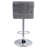 Square Back Adjustable Bar Stool Velvet-856585544