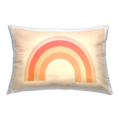 Boho Rainbow with Gradient Decorative Printed Throw Pillow by Andrea Haase