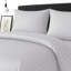 Microfiber Stripe Duvet Complete Set With Striped Pillows & Fitted Sheet-113206111-113206102
