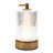 Brushed Gold Rechargeable Touch Dimmable Table Lamp With Ribbed Shade By