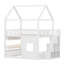 Playful House Bed Frame Equipped with Glow-Feature Shelves-145091277
