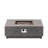 50,000 Iron Fire Pit, Square, Modern Decorative Piece, 38.71" W X D 13.08" H, No Assembly, Stone Gray Square Pit With , Aesthetic, 38.71"X38.71"X13.08", Assembly Required, Color
