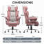 Inbox Zero Adjustable Reclining Ergonomic Faux Leather Swiveling PC & Racing Game Chair-475786395