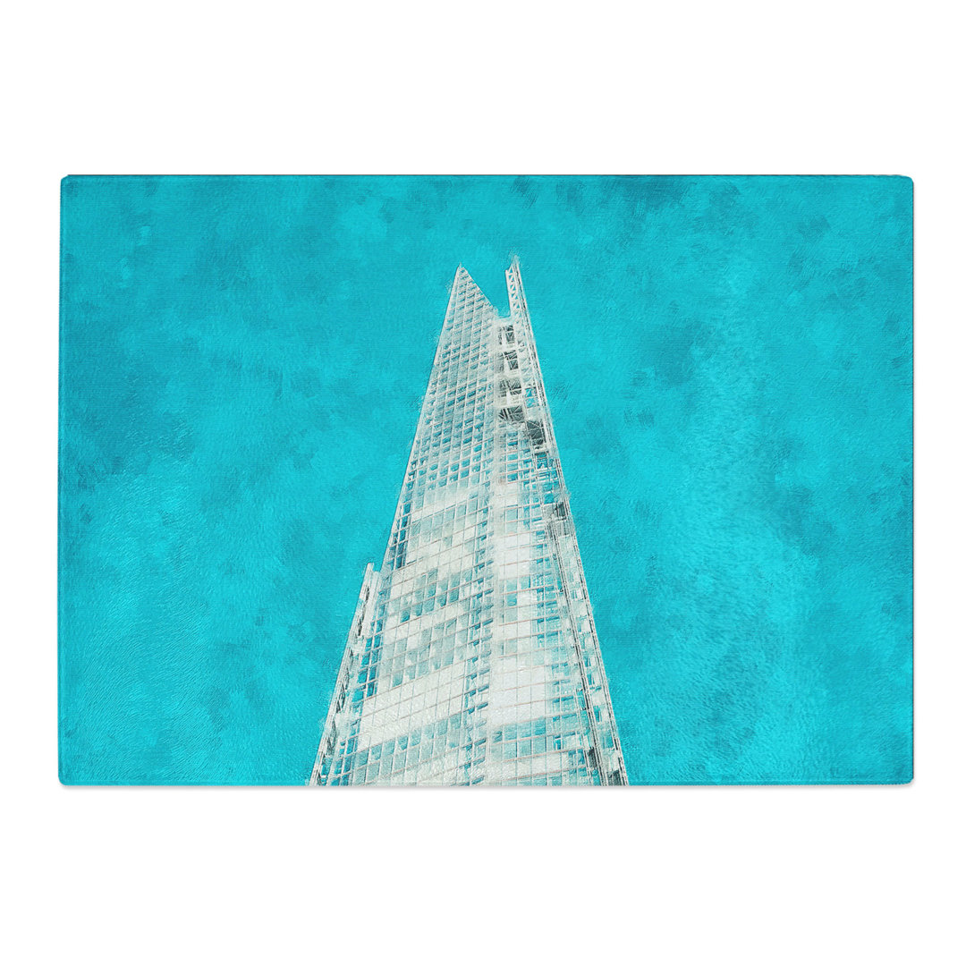 Tempered Glass the Shard in London England Chopping Board