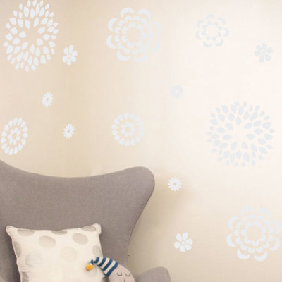 Adhésif décoratif motif floral
