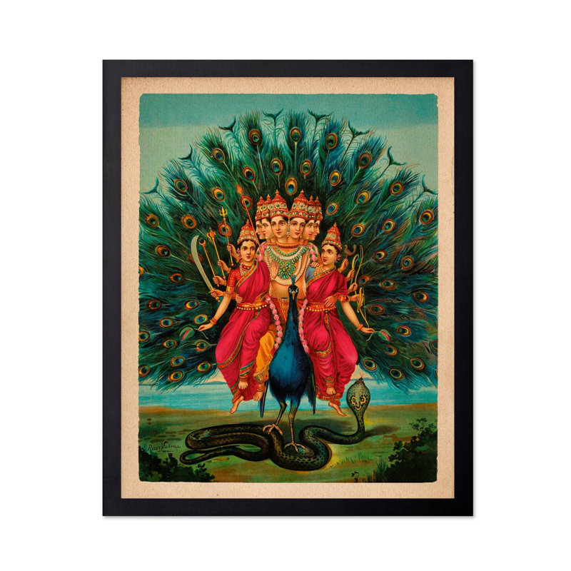 Raja Ravi Varma, Cadre noir, Affiche, H 24 po x l 32 po