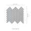 Domino Lume Grey Herringbone 14 in. x 14 in. Glossy Porcelain Mosaic Floor and Wall Tile