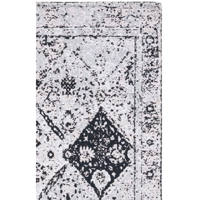 Tapis gris / blanc Hundt Southwestern