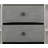 Rustic Gray & Weathered White Finish Server