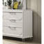 Panneaux embossés contemporains en acrylique avec commode et commode 1 pièce Contemporary