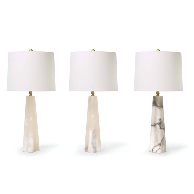 Regina Andrew Quatrefoil Alabaster Table Lamp Small