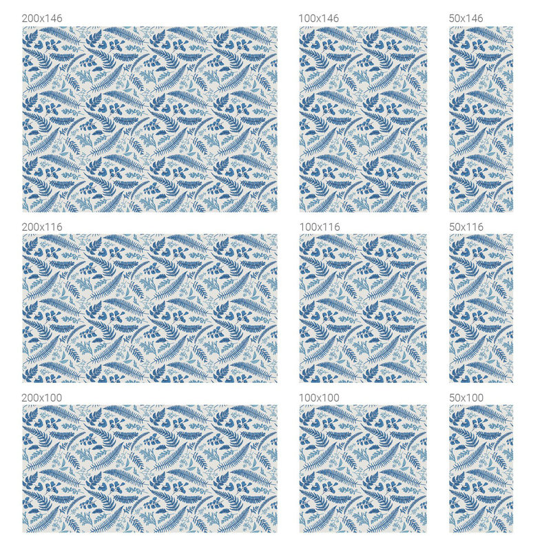Botanical pattern stained glass imitation privacy window adhesive film 50x146 Tulup, 116" H x 100" W