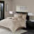 Elegant 8-piece Bedding Sets Polyester Embroidered Queen Comfort