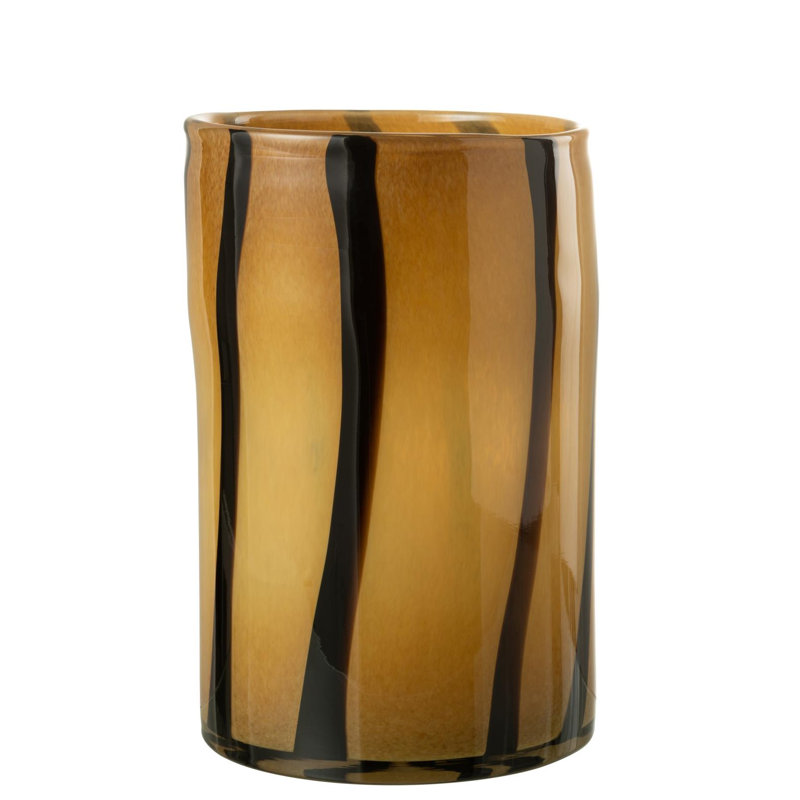 Aylesworth Glass Table Vase 1, Black/Brown
