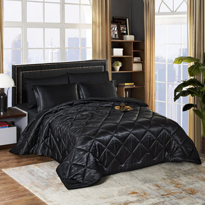 Zadie Reversible Satin Comforter Set