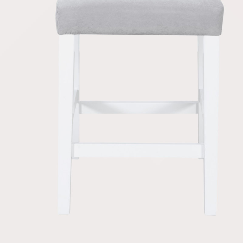 Ensemble de 2 chaises de salle à manger ARIYA GRIS / BLANC