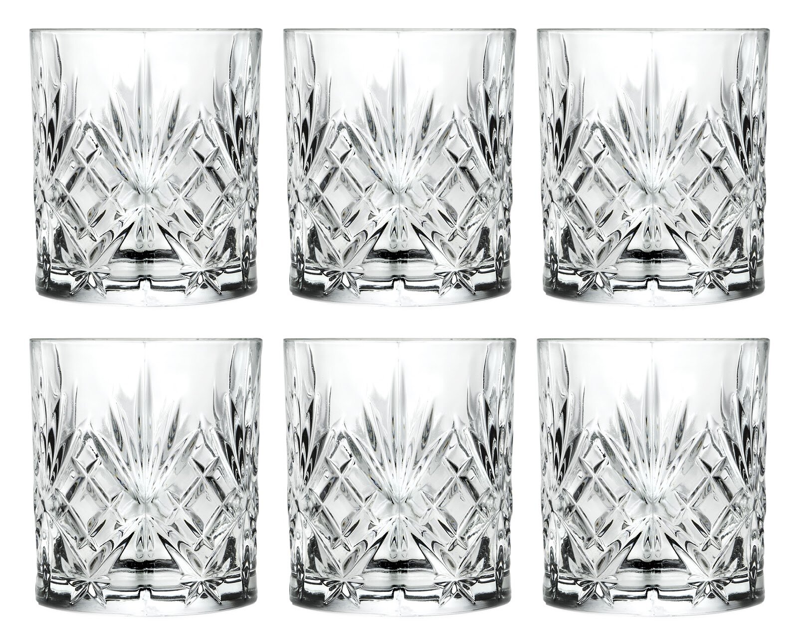 Majestic Crystal Confetti 14 oz. Crystal Highball Glass (Set of 6)