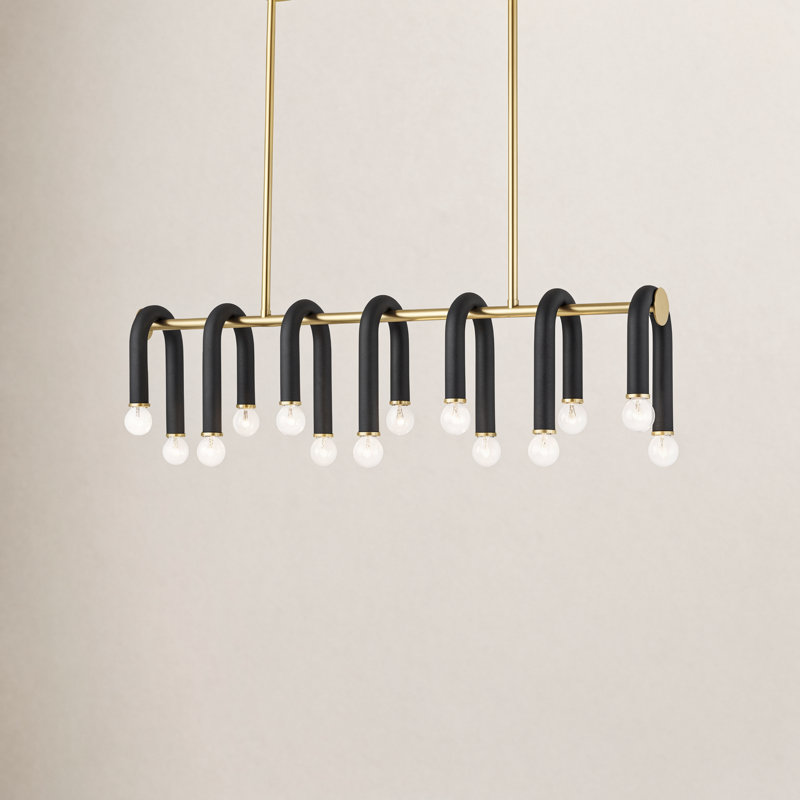 Rhea 14 - Light Kitchen Island Pendant, Aged Brass