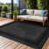 Waikiki Black Indoor/Outdoor Rug
