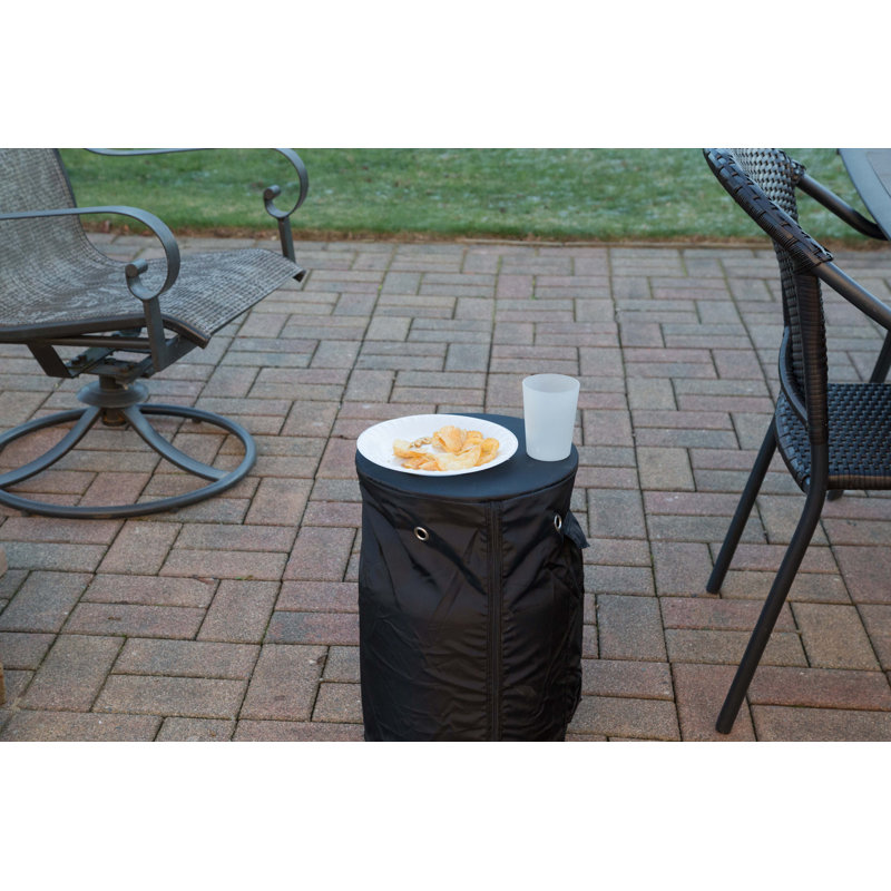 Black All-Weather Propane Tank Cover with Zipper