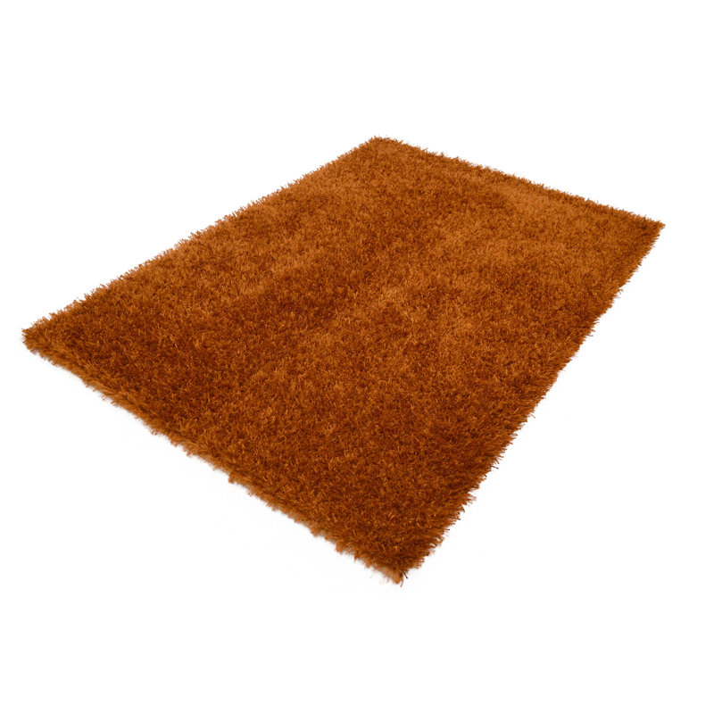 Kota Solid Colour Hand Woven Shag Area Rug, Rectangle 140 x 200cm