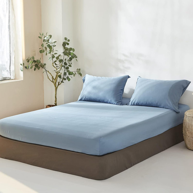 Ensemble de 2 taies d'oreiller 100% rayonne de bambou avec fermeture à enveloppe Cooling, Taies d'oreiller pour grand lit