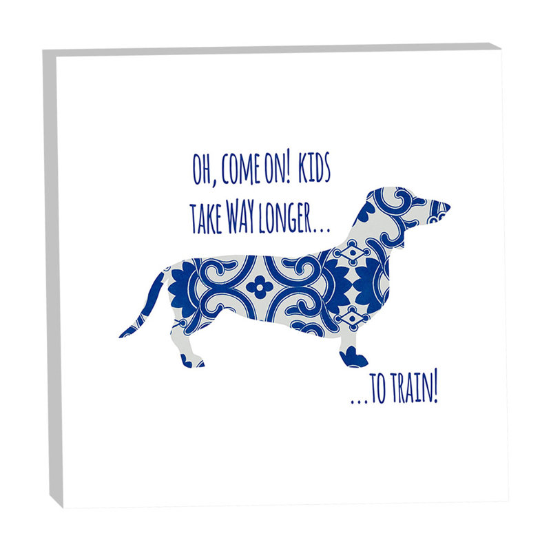 Daschund Blues 16x16