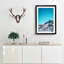 Mountain Top in Santiago Chile in Abstract - Picture Frame Graphic Art Print-55731458-55731463