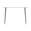 Glass Top Metal Base Dining Table