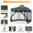 10x10 Heavy Duty Canopy Tent, Pop up Gazebo with Netting Screened ,Waterproof-105123476