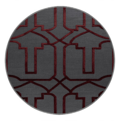 Tapis gris en treillis lavable à la machine