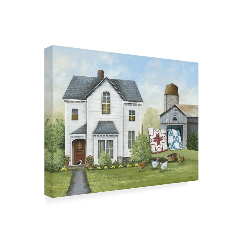 «Quilts On The Line On Canvas» par Tanya Nyp, reproduction, H 18 po x l 24 po x P 2 po