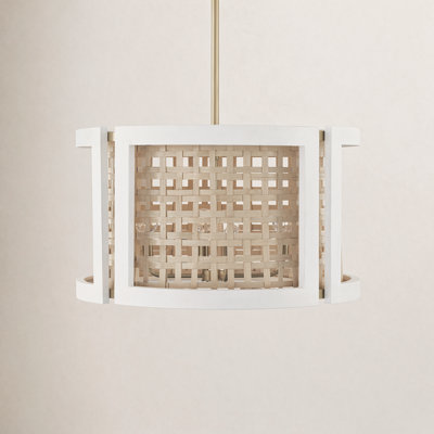4 - Light Dimmable Drum Chandelier
