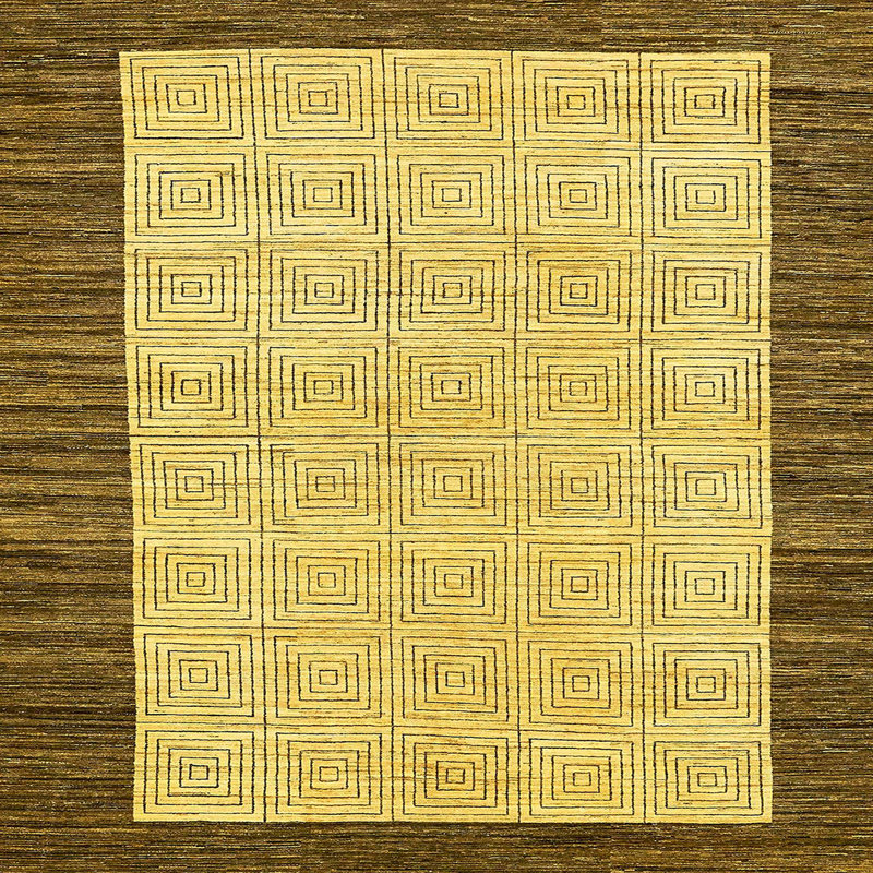 Tapis abstrait moderne 17, Carré 5 pi
