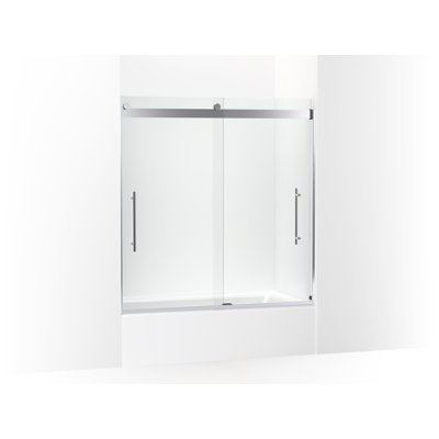 Levity Plus Less Sliding Bath Door, 61-9/16 In. H X 56-5/8 - 59-5/8 In. W, With 5/16 In.-Thick Crystal Clear Glass -  Kohler, K-702419-L-SHP