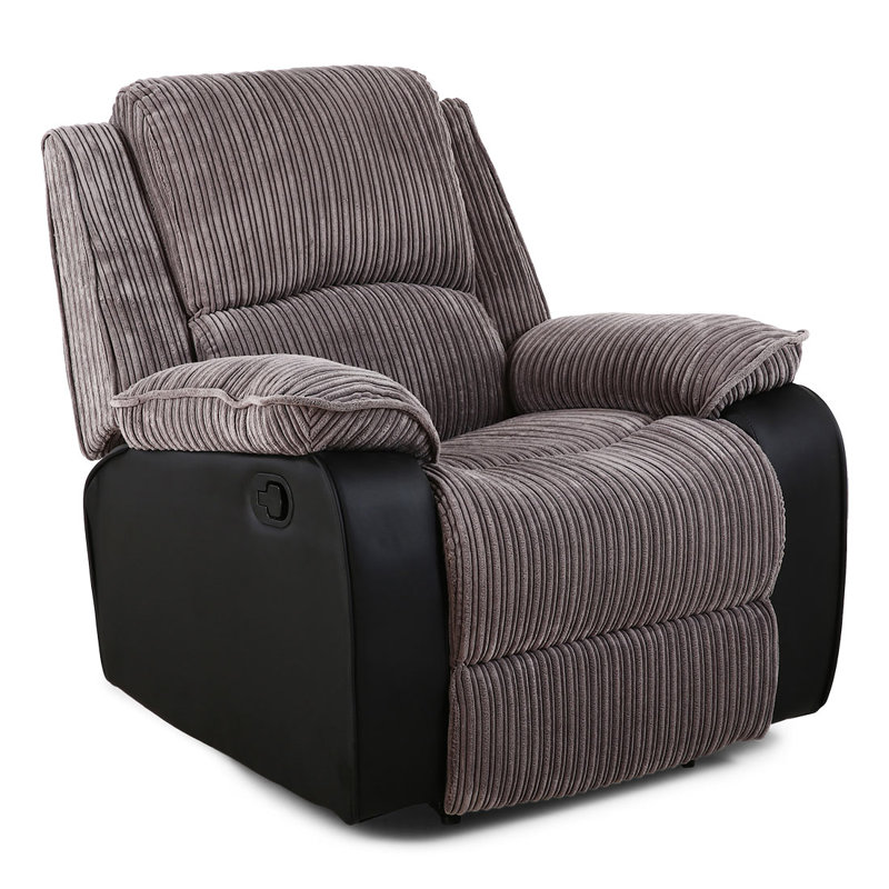 Trevon 94cm Wide Standard Recliner, Manual, Grey